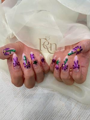 REN NAIL - Painted Nail Design